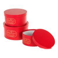 Набор коробок шляпных "Принт", D22xH11,8 см, D20xH10 см, D18xH8,8 см (3шт)