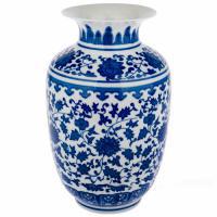 Ваза "Шинуазри Blue" (керамика), D12xH22 см