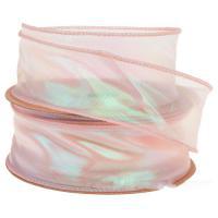 Лента декоративная на проволоке "Shine" (органза), 40 ммх10 ярд