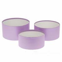 Набор коробок шляпных без крышки, D22xH11,8 см, D20xH10 см, D18xH8,8 см (3шт)