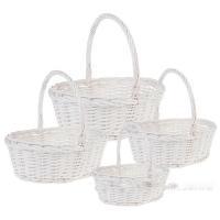 Набор корзин плетеных (ива), 49х42xH19/45см, 41х35xH18/44см, 34х28xH14/35см,27х22хН12/30см, 4шт.
