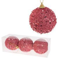 Набор елочных игрушек "Шар" (пена), D8см, 3шт.