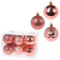 Набор елочных игрушек "Шар" (пластик), D6см, 12шт.