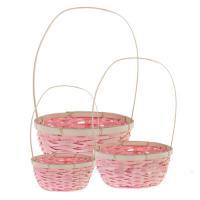 Набор корзин из бамбука "Лукошко", 3 шт, D 22/24/27 см