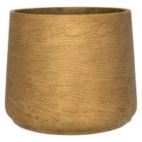 Кашпо Rough Patt XL Metallic Gold, D23xH20см