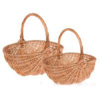 Набор корзин из ивы Овальные, 2 шт, XL 40 х 31 см