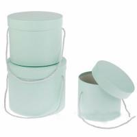 Набор коробок шляпных, D20xH17 см, D17,5xH15 см, D14xH13 см (3 шт)