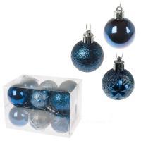 Набор елочных игрушек "Шар" (пластик), D4см, 12шт.