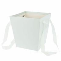 Коробка-кашпо "Трапеция" с ручкой, 17x17xH18 см