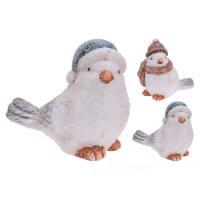 Фигура декоративная "Птица" (пластик), Н10,5 см, в асс.