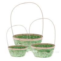 Набор корзин из бамбука "Лукошко", 3 шт, D 22/24/27 см