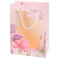 Набор подарочных пакетов с прозачным окном "Цветы", 24x14xH35 см (5шт)