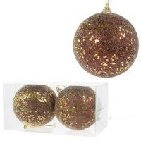 Набор елочных игрушек "Шар" (пена), D10см, 2шт.