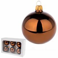 Набор елочных игрушек "Шар" ( стекло),D7см, 6 шт.