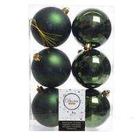 Набор елочных украшений "Шар базовый", 8 см, 6 шт
