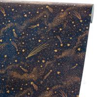 Упаковочная бумага "Звезды" в тубусе, 70 смx1 м