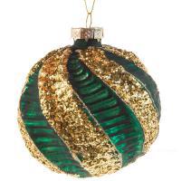 Елочная игрушка "Шар" (стекло), D10см