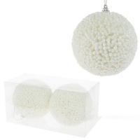 Набор елочных игрушек "Шар" (пена), D10см, 2шт.