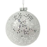 Елочная игрушка "Шар" (стекло), D10см