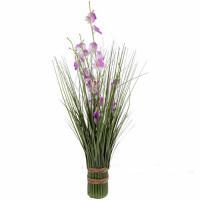 Трава искусственная "Орхидея-дендробиум" в банче, 65 см