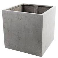 Кашпо полистоун Nobilis Marco "Pm-lgrey Square"