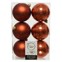 Набор елочных игрушек "Шар" (пластик), D8 см, (6шт.)