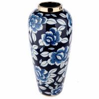 Ваза "Шинуазри Blue"(керамика), D15xH37 см