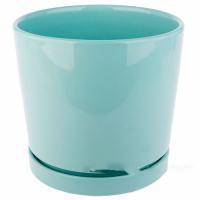 Горшок с поддоном (керамика), D18xH21,5 см