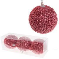 Набор елочных игрушек "Шар" (пена), D8см, 3шт.