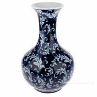 Ваза "Шинуазри Blue" (керамика), D8xH29 см