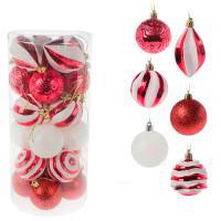 Набор елочных игрушек (пластик), 25шт.
