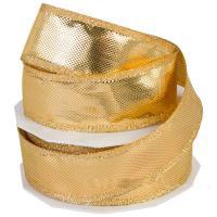 Лента декоративная "Denver" на проволоке, 40 мм x 25 м