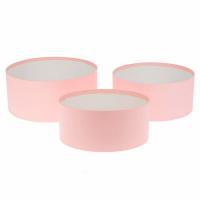 Набор коробок шляпных без крышки, D25xH11 см, D22xH10 см, D20xH9 см (3шт)