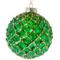 Елочная игрушка "Шар" (стекло), D10см