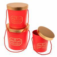 Набор коробок шляпных "Принт", D20xH19,5 см, D17xH17,5 см, D15xH15,5 см (3шт)