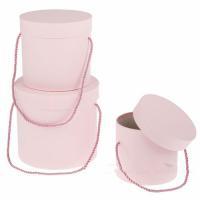 Набор коробок шляпных, D18хH17 см, D15хH14,5 см, D13хH12 см (3 шт)