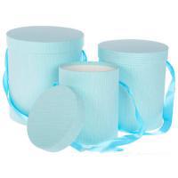 Набор шляпных коробок, D20xH23, D18xH22 см, D15xH17 см (3шт)