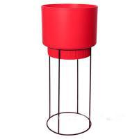 Кашпо B. For Studio Round Brilliant Red, D29,5хH68,9см