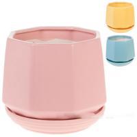 Кашпо (керамика), D15,5xH13 см, в асс.