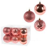 Набор елочных игрушек "Шар" (пластик), D8см, 12шт.