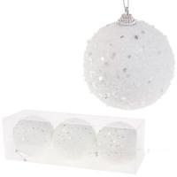 Набор елочных игрушек "Шар" (пена), D8см, 3шт.