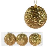 Набор елочных игрушек "Шар" (пена), D8см, 3шт.