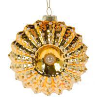 Елочная игрушка "Диск" (стекло), D11см