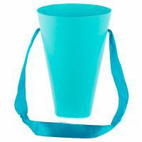 Коробка-кашпо "Конус" с ручкой, D13,5xH20 см