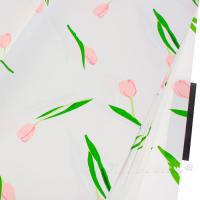 Набор матовой перламутровой пленки "Цветы" 68mic, 58x58 см (20шт)