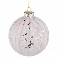 Елочна игрушка "Шар" (стекло), D10см