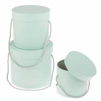 Набор коробок шляпных, D18хH17 см, D15хH14,5 см, D13хH12 см (3 шт)