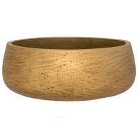 Кашпо Rough Eileen L Metallic Gold, D35xH13см