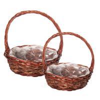 Набор корзин из ивы Подарочные, 2 шт, D 36/31 см