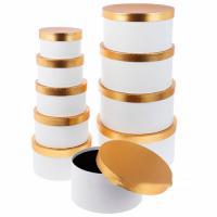 Набор коробок, D28xH14 см, D13,4xH8 см (10шт)